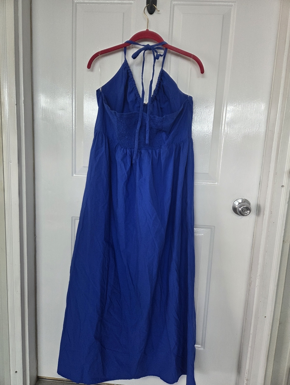 Blue Halter Maxi Dress xl NWT - Picture 6 of 7